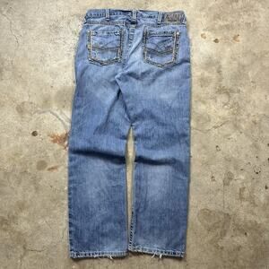 Ariat Blue Denim Workwear Baggy Skater Jeans Size 36x32